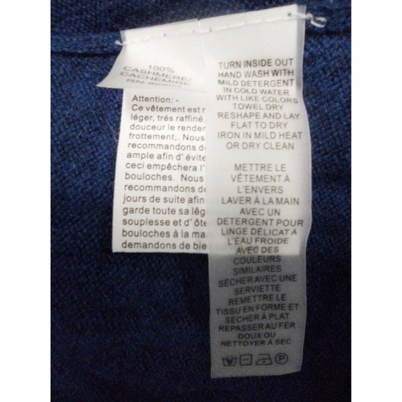 Magaschoni Cashmere Ruffled Blue Cardigan Sweater - Picture 14 of 16